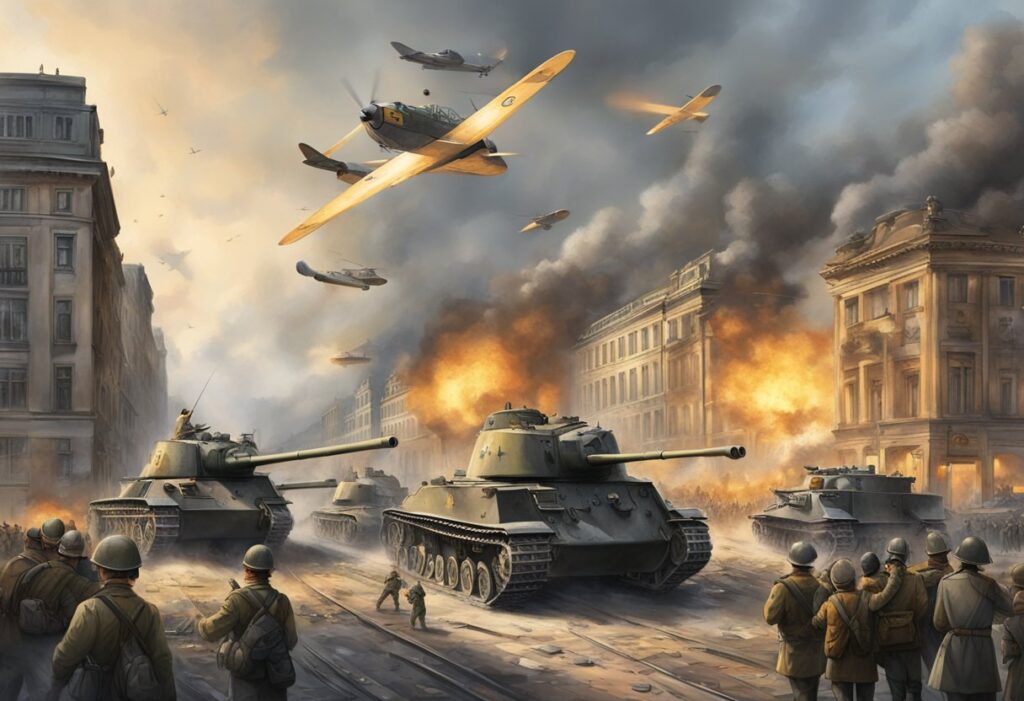 Schlacht um Berlin Panzer und Raketen 