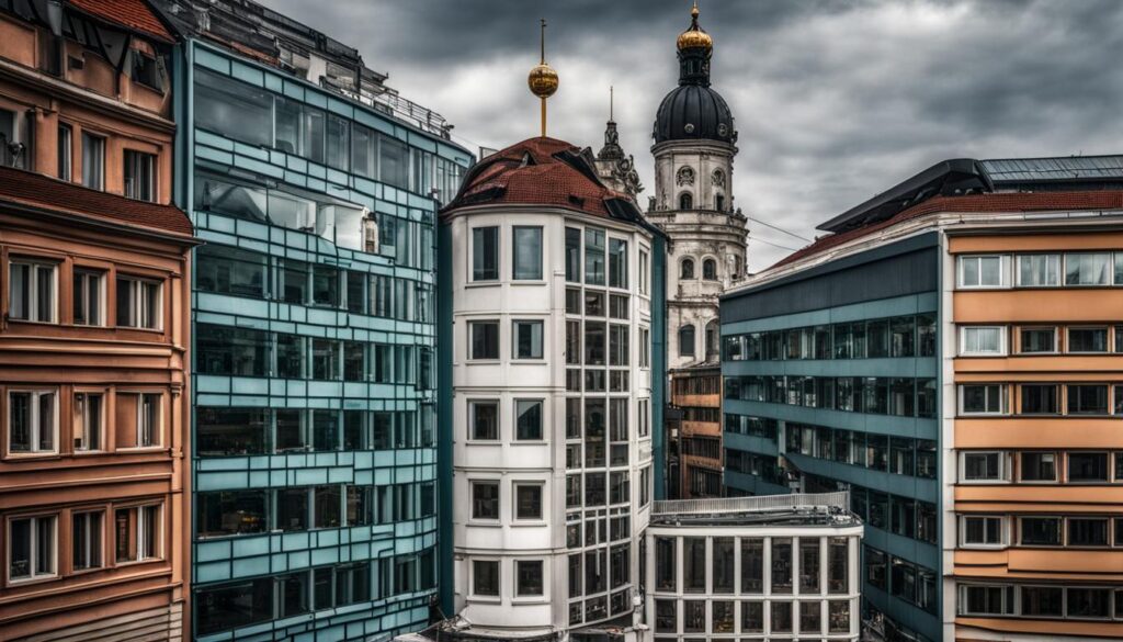 architectural styles of Berlin and Munich