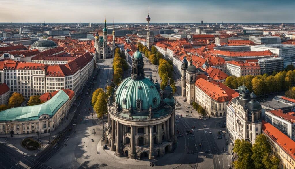 distinct architectural styles of Berlin and Munich