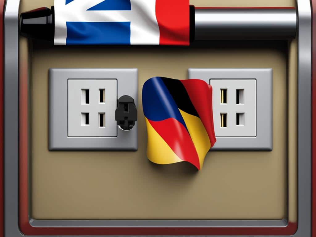 European plug adapter and Voltage converter for Germany